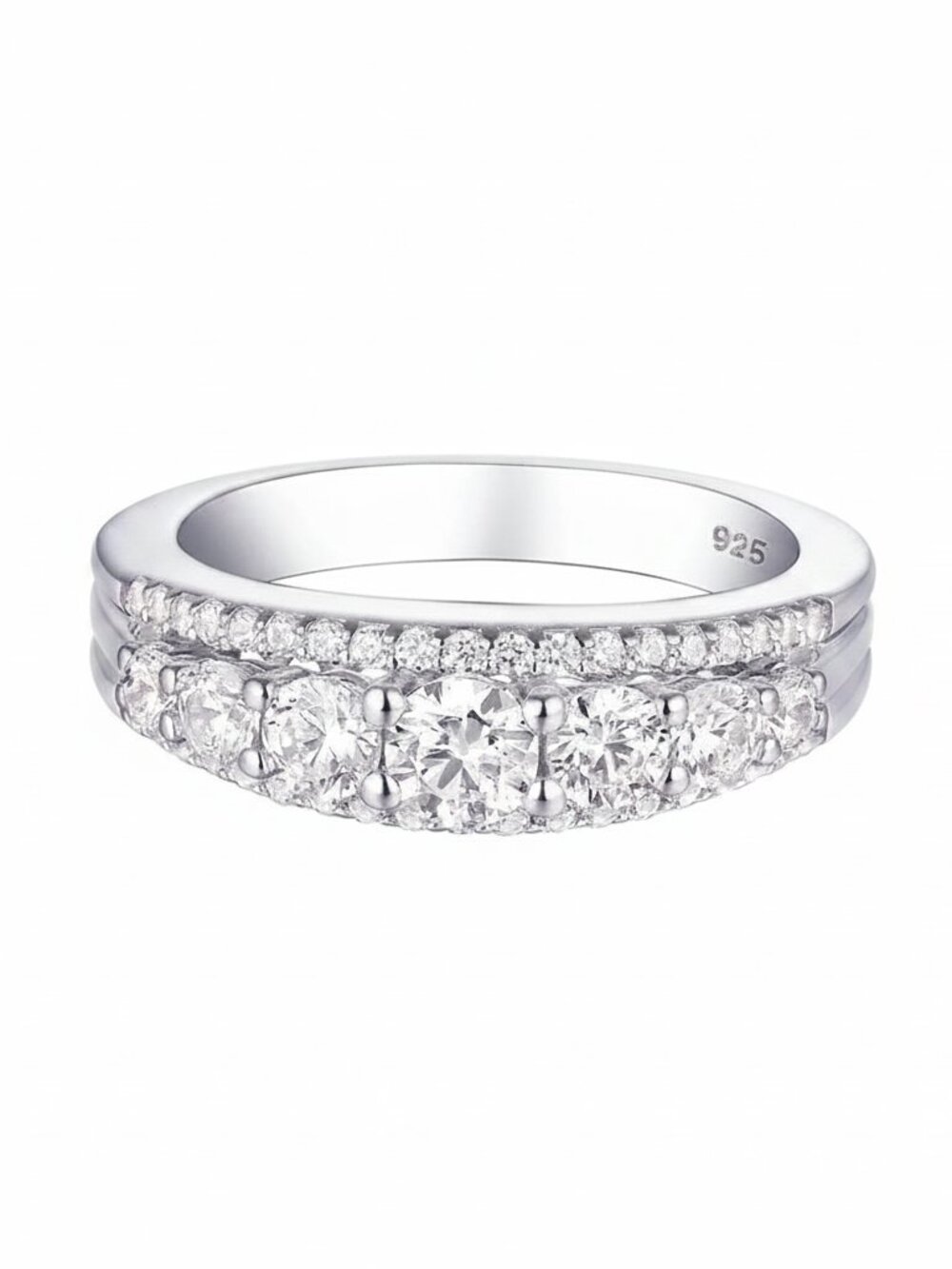 Ring Wedding Band for Women 925 Sterling Silver